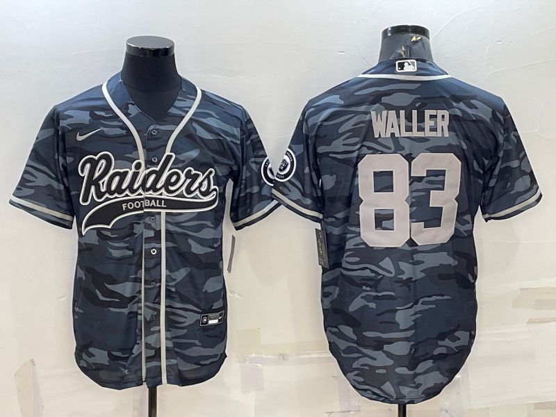 Men Oakland Raiders #83 Waller Camo 2022 Nike Co branded NFL Jerseys->oakland raiders->NFL Jersey